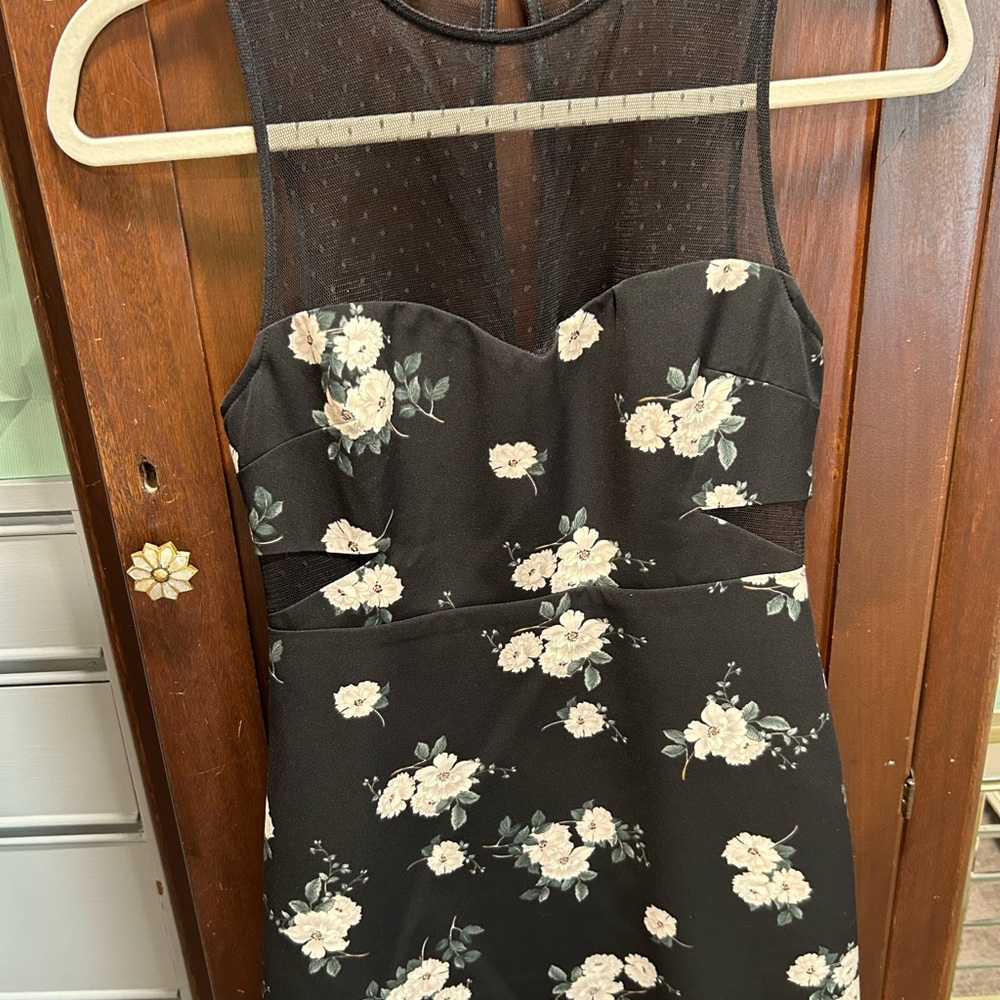 Express Black Floral Dress